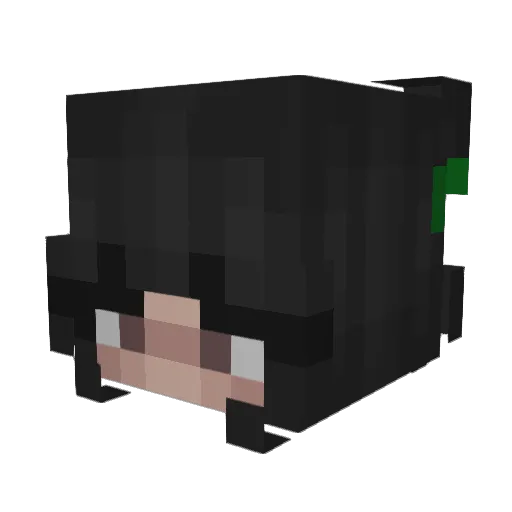 ebluv Minecraft avatar head, 3D render