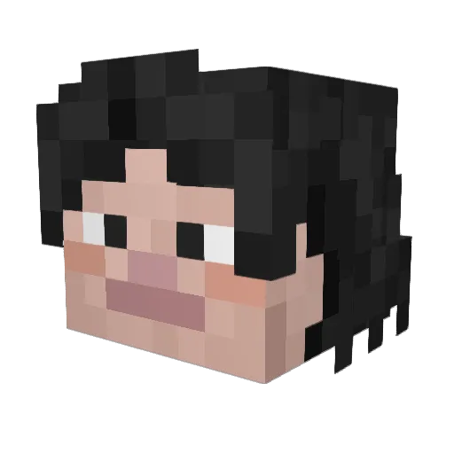 ebondusk Minecraft avatar head, 3D render