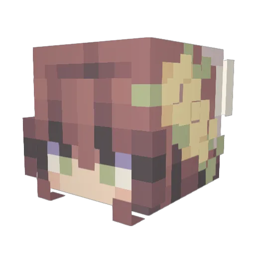 ebonyosmond Minecraft avatar head, 3D render