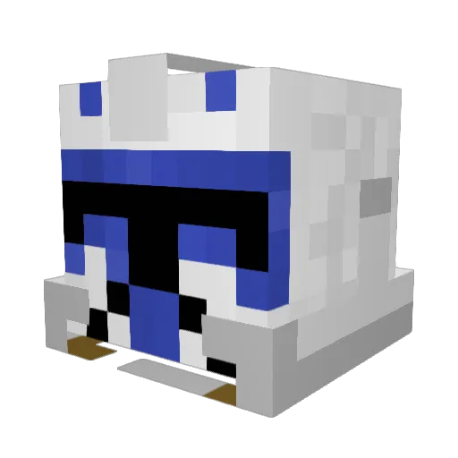 ebroc Minecraft avatar head, 3D render