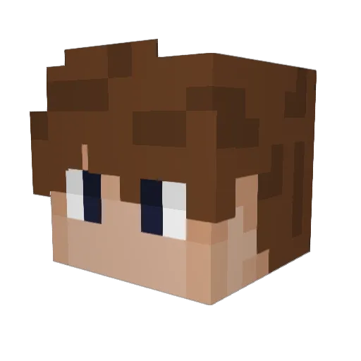 ebrvrmn Minecraft avatar head, 3D render