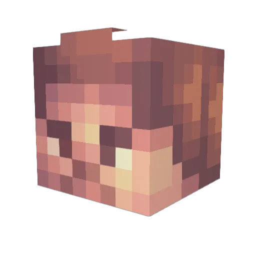ebscoz Minecraft avatar head, 3D render
