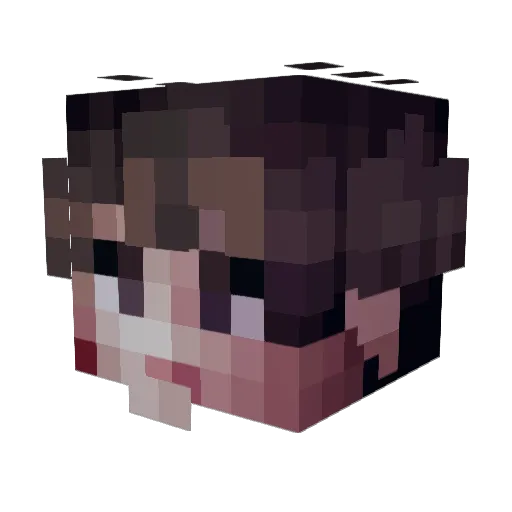 ebug2002 Minecraft avatar head, 3D render