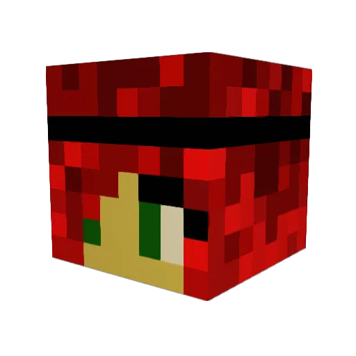 eburggirl09 Minecraft avatar head, 3D render