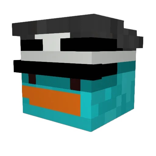 ebw010 Minecraft avatar head, 3D render