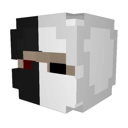 ebzty Minecraft avatar head, 3D render