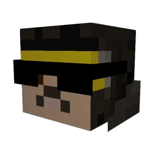 ec1mc Minecraft avatar head, 3D render