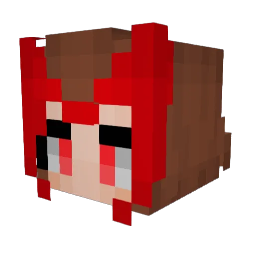 ec2m Minecraft avatar head, 3D render