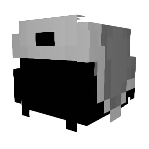 ecapss Minecraft avatar head, 3D render