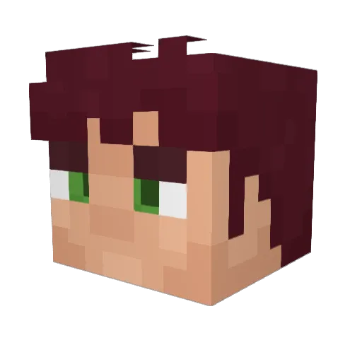 eccentr1cPlayer Minecraft avatar head, 3D render