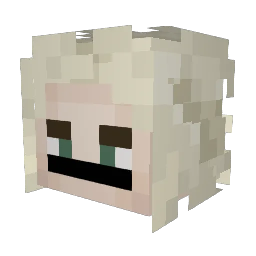 ecco2kisthegoat Minecraft avatar head, 3D render