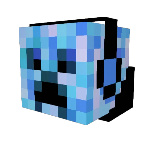 ecco_carly Minecraft avatar head, 3D render