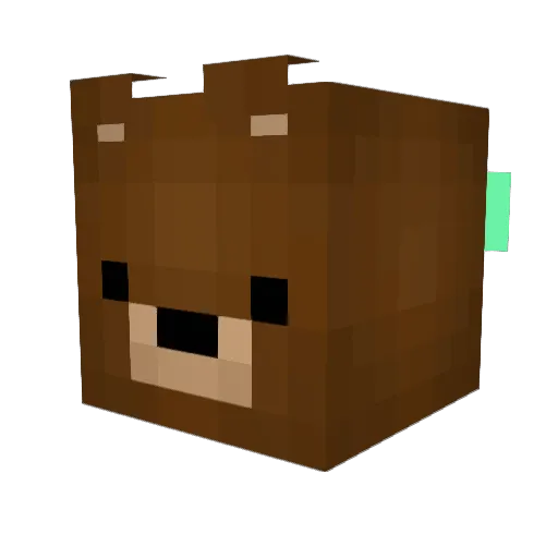 echap62 Minecraft avatar head, 3D render