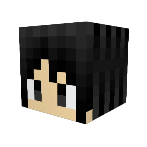 echiren Minecraft avatar head, 3D render
