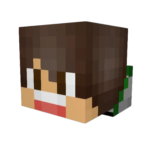 echo01 Minecraft avatar head, 3D render