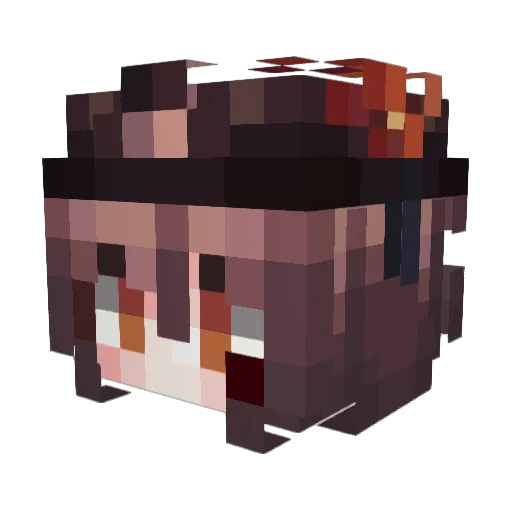 echo17666 Minecraft avatar head, 3D render
