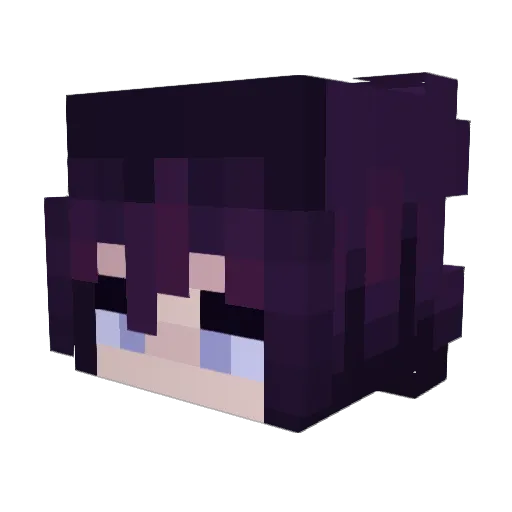 echoHU Minecraft avatar head, 3D render