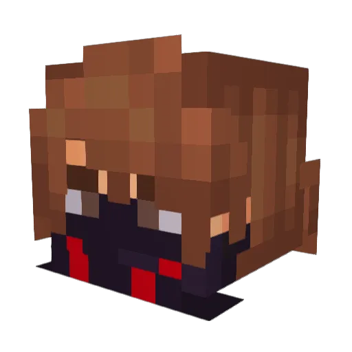 echoberii Minecraft avatar head, 3D render
