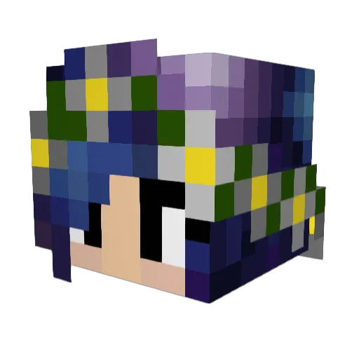 echoem12 Minecraft avatar head, 3D render