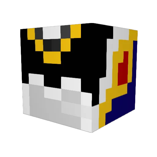 echogod28 Minecraft avatar head, 3D render