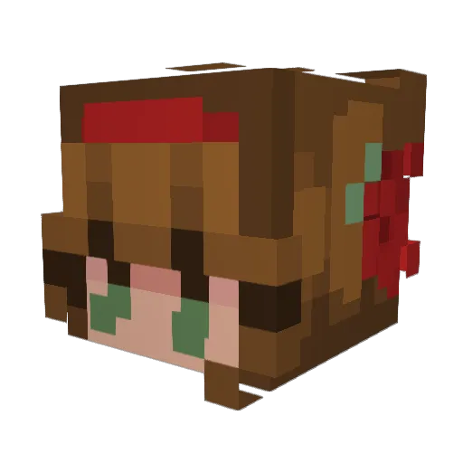 echostation Minecraft avatar head, 3D render