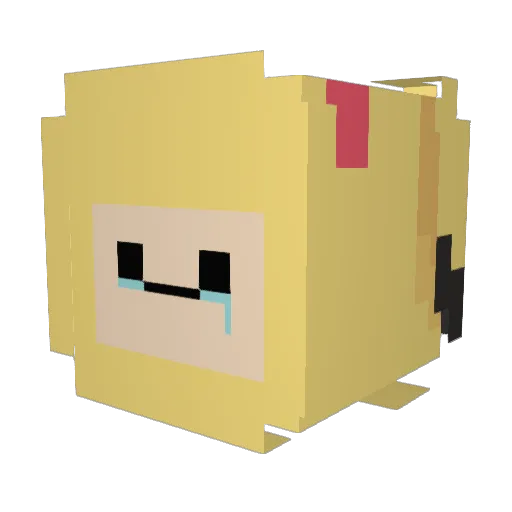 echtnasty Minecraft avatar head, 3D render