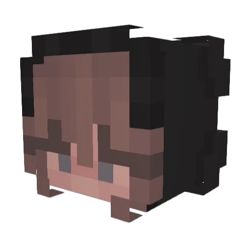 echukun Minecraft avatar head, 3D render