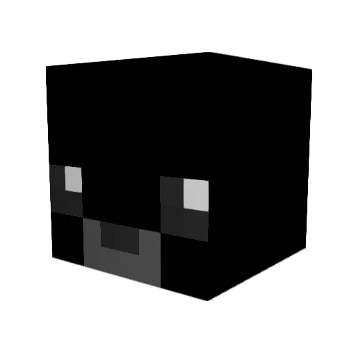 eciall Minecraft avatar head, 3D render