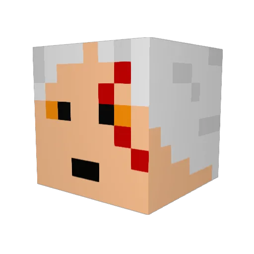 ecio_auditore Minecraft avatar head, 3D render