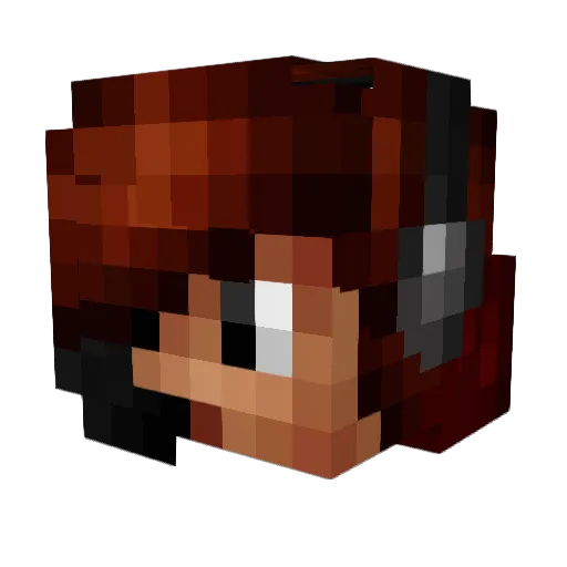 ecklerz Minecraft avatar head, 3D render
