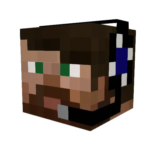 ecks499 Minecraft avatar head, 3D render