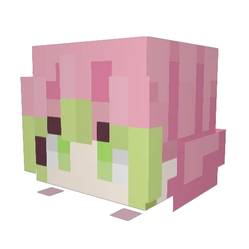 eclarien Minecraft avatar head, 3D render