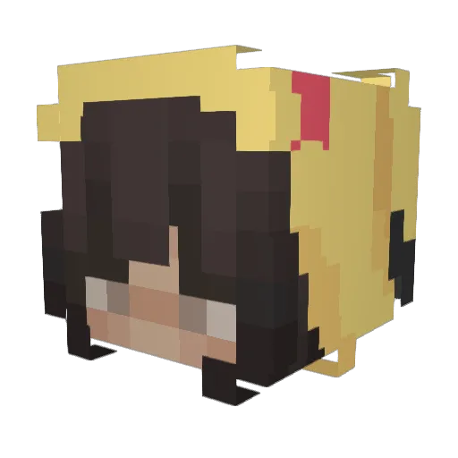 eclips_e Minecraft avatar head, 3D render