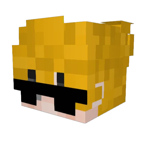 eclipsed_gamer Minecraft avatar head, 3D render