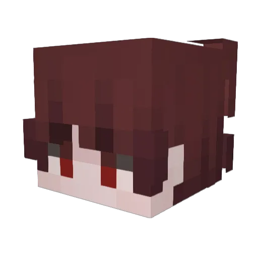 eclryn Minecraft avatar head, 3D render