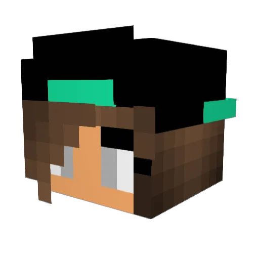 ecmc100 Minecraft avatar head, 3D render