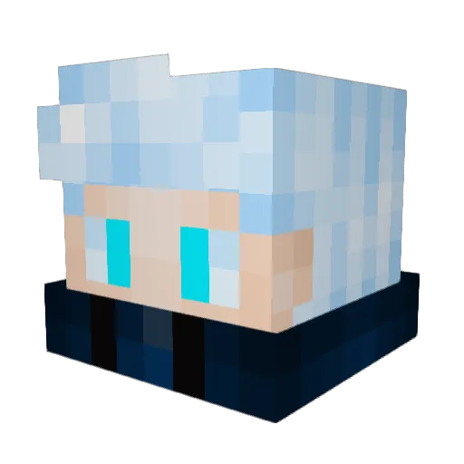 eco0726 Minecraft avatar head, 3D render