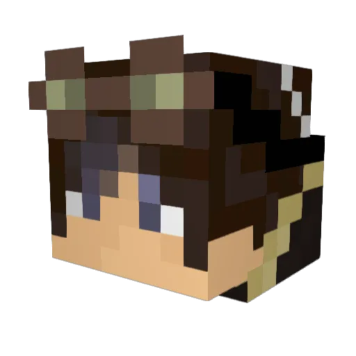 ecroFevitisoP Minecraft avatar head, 3D render