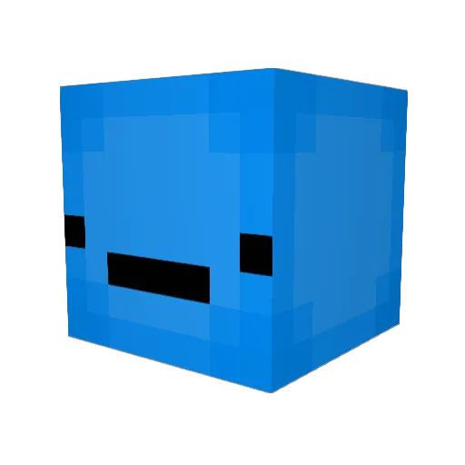 ecvce Minecraft avatar head, 3D render