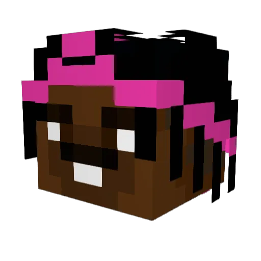 ecxify_ Minecraft avatar head, 3D render