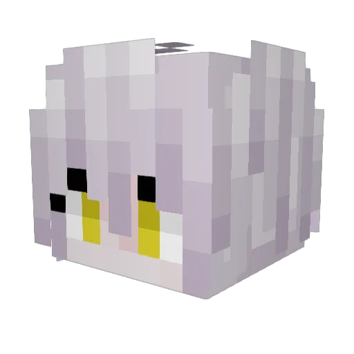 ecyem Minecraft avatar head, 3D render