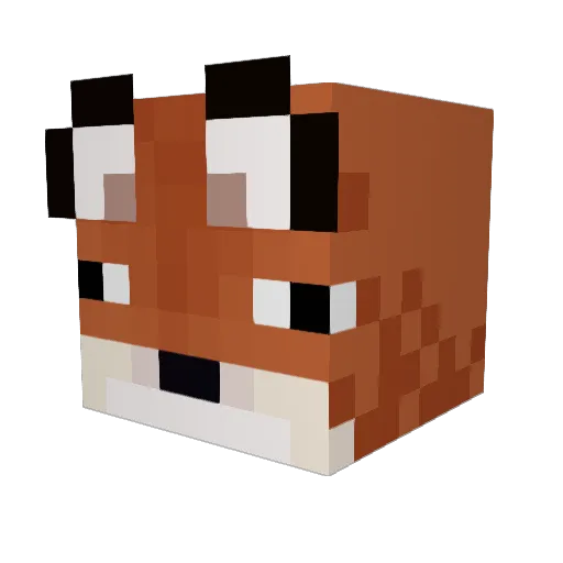 ed0cinU Minecraft avatar head, 3D render