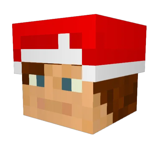 ed1904 Minecraft avatar head, 3D render