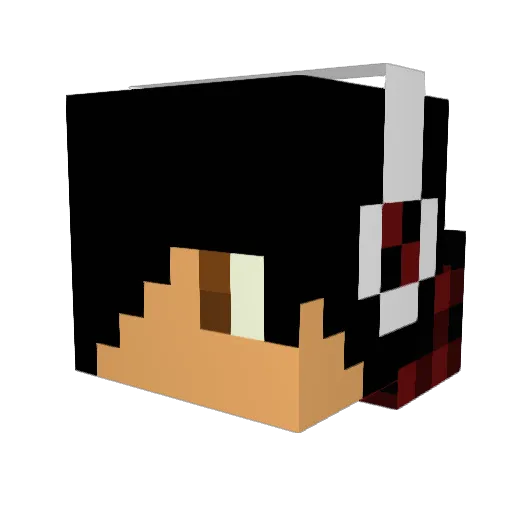 ed2828 Minecraft avatar head, 3D render
