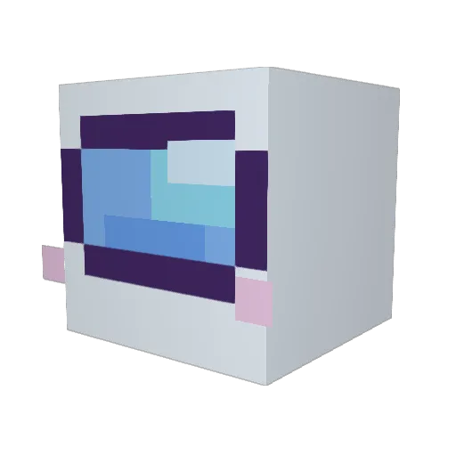 ed2we2 Minecraft avatar head, 3D render