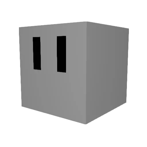edamameedaa Minecraft avatar head, 3D render