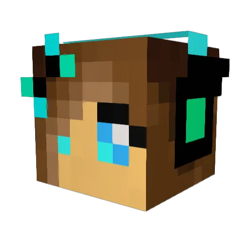 edarcie11 Minecraft avatar head, 3D render