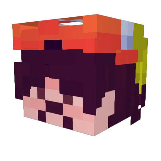 edawggie Minecraft avatar head, 3D render