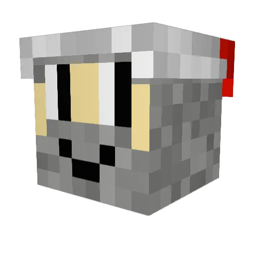 edbourne Minecraft avatar head, 3D render