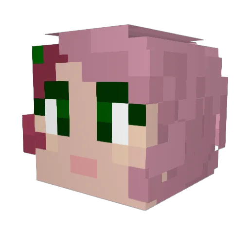 eddag Minecraft avatar head, 3D render